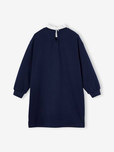 Robe sweat preppy motif Hedwige Harry Potter fille marine 3 - vertbaudet enfant 