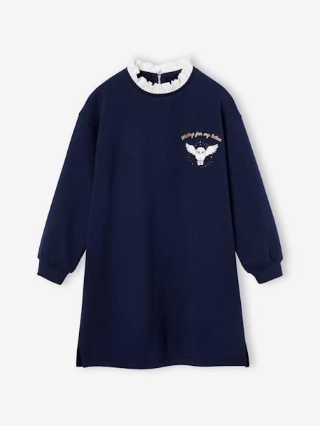 Robe sweat preppy motif Hedwige Harry Potter fille marine 5 - vertbaudet enfant 