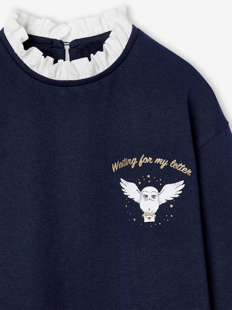 Robe sweat preppy motif Hedwige Harry Potter fille marine 4 - vertbaudet enfant 