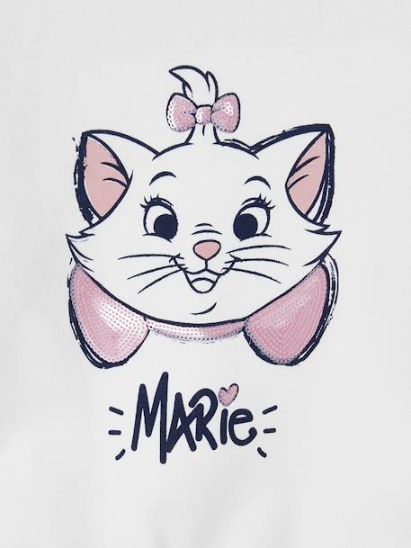 Sweat à sequins Disney Marie Les Aristochats fille écru 3 - vertbaudet enfant 