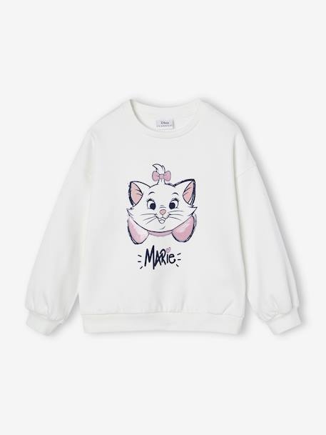 Sweat à sequins Disney Marie Les Aristochats fille écru 1 - vertbaudet enfant 