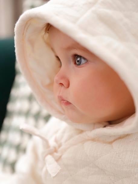 Combipilote bébé mixte en gaze de coton écru 5 - vertbaudet enfant 