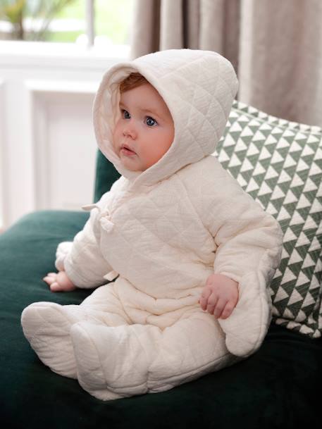 Combinaison Bébé Hiver Bleu Et Rouge – Matelassée Douce Pour Fille – Neuve Avec étiquettes