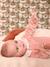 Pyjama bébé fille velours collerette imprimée rose poudré 3 - vertbaudet enfant 