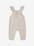 Salopette en tricot bébé bretelles à volants beige chiné 1 - vertbaudet enfant 