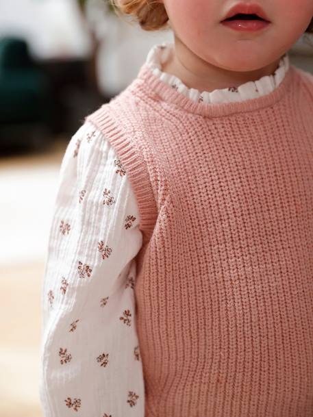 Pull 2 en 1 bébé bleu ciel+rose poudré 4 - vertbaudet enfant 