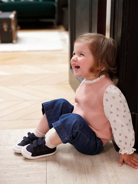 Pull 2 en 1 bébé bleu ciel+rose poudré 10 - vertbaudet enfant 