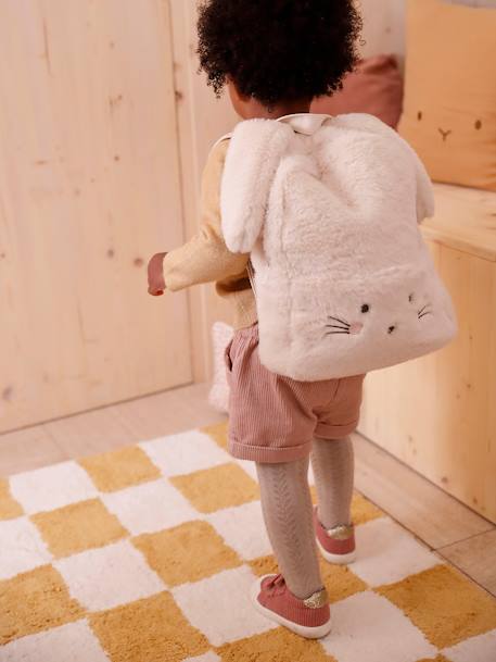 Sac à dos maternelle Lapinou en fausse fourrure écru 7 - vertbaudet enfant 