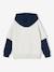 Sweat garçon sport doubles manches motif ballon en relief blanc chiné+vert sapin 2 - vertbaudet enfant 