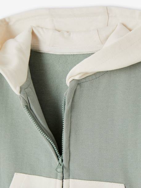 Cardigan Zippé Bébé Vertbaudet - Molleton Doublé Imitation Fourrure, à Capuche, Pour Les Jours Frais
