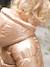 Doudoune doublée bébé asymétrique bleu grisé+cuivre irisé+rose poudré 6 - vertbaudet enfant 