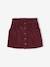 Jupe en velours poches coeur fille anthracite+mauve 4 - vertbaudet enfant 