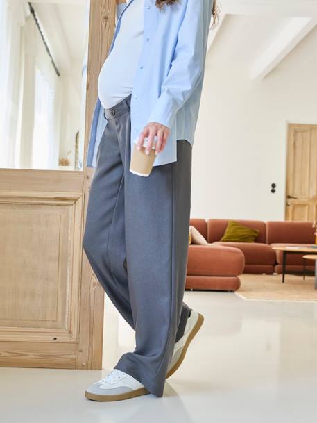 Pantalon de grossesse large gris 2 - vertbaudet enfant 