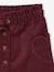 Jupe en velours poches coeur fille anthracite+mauve 6 - vertbaudet enfant 
