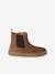 Boots fille cuir zippées et élastiquées beige+camel+marine 8 - vertbaudet enfant 