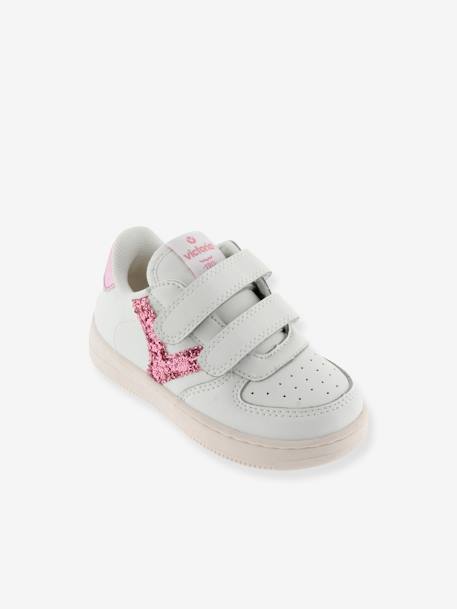 Baskets contrastantes Tiempo rose 1 - vertbaudet enfant 