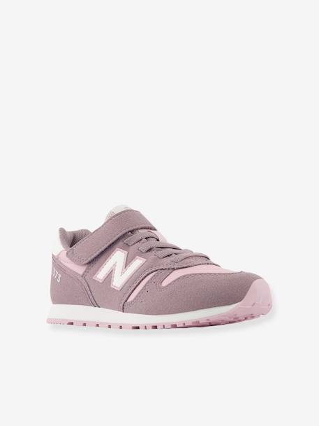 Baskets à lacets enfant YV373VQ2 ROSE CLAIR UNI AVEC DECOR 1 - vertbaudet enfant 