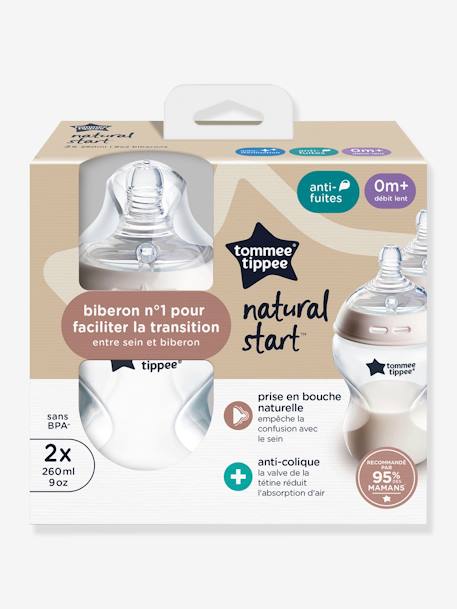 Lot de 2 biberon Anti-colique Natural Start, 260ml transparent 2 - vertbaudet enfant 