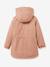 Parka fille doublée imitation fourrure rose 2 - vertbaudet enfant 