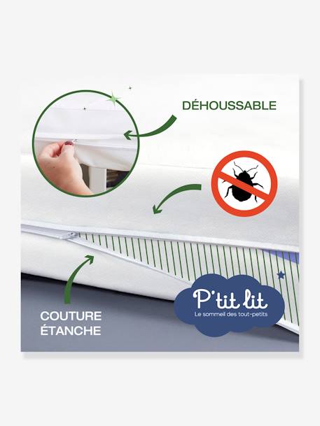 Protège Matelas housse intégrale traité anti-acariens ALLERGOSTOP blanc 6 - vertbaudet enfant 