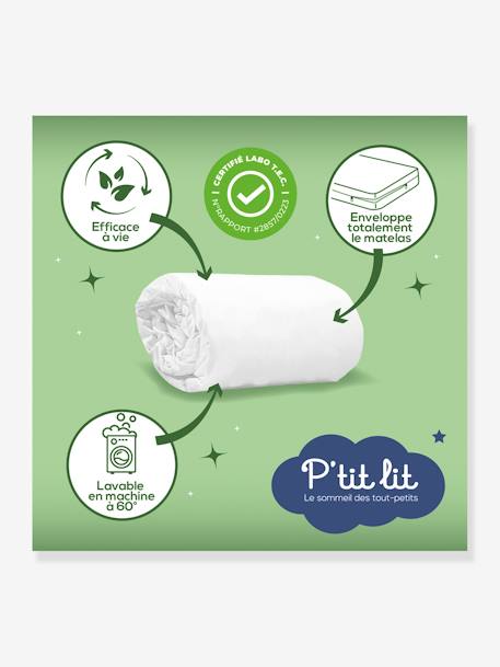 Protège Matelas housse intégrale traité anti-acariens ALLERGOSTOP blanc 2 - vertbaudet enfant 