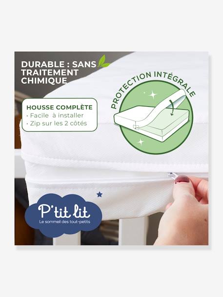 Protège Matelas housse intégrale traité anti-acariens ALLERGOSTOP blanc 5 - vertbaudet enfant 
