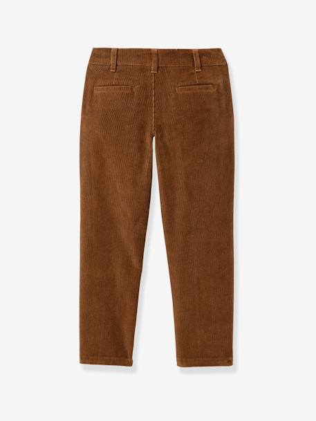 Pantalon chino velours marron 2 - vertbaudet enfant 