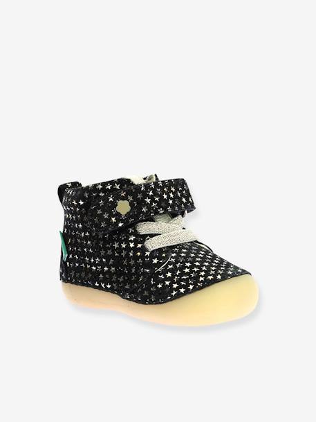 Bottillons cuir bébé Sonizikro - noir 1 - vertbaudet enfant 