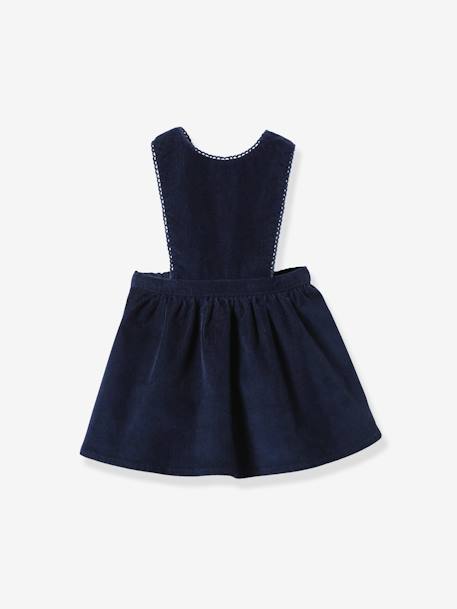 Robe Lainage Marine Cyrillus Taille 4 Ans - Occasion Très Bon état, Col Claudine à Pois, Parfaite Pour L'hiver