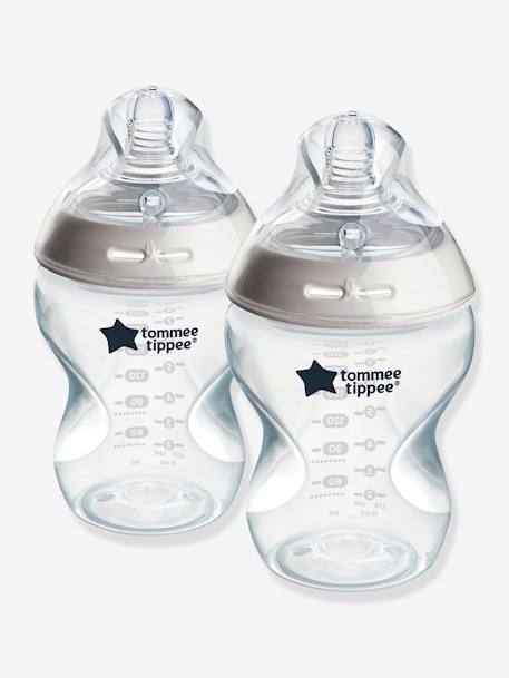 Lot de 2 biberon Anti-colique Natural Start, 260ml transparent 1 - vertbaudet enfant 