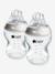 Lot de 2 biberon Anti-colique Natural Start, 260ml transparent 1 - vertbaudet enfant 