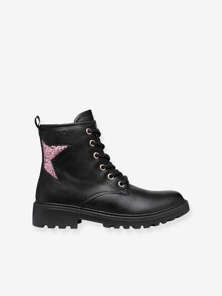 Boots à lacets enfant J Casey Fille noir 4 - vertbaudet enfant 