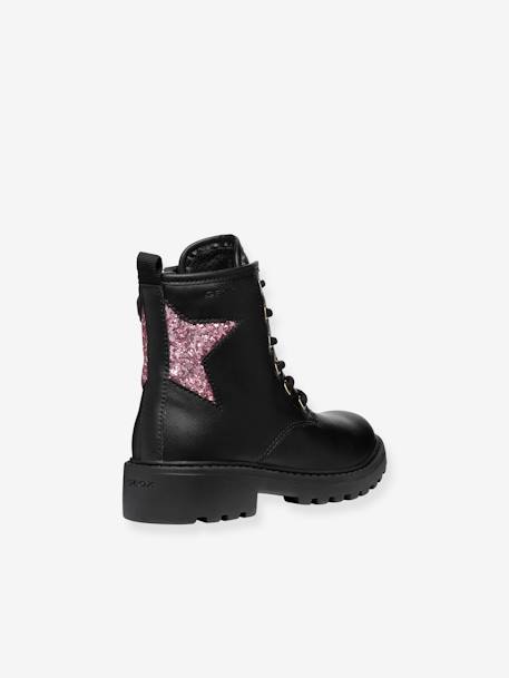 Boots à lacets enfant J Casey Fille noir 2 - vertbaudet enfant 