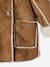 Manteau fille à capuche peau lainée réversible marron 9 - vertbaudet enfant 