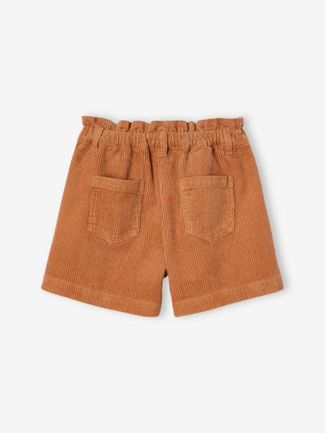 Short en velours forme paperbag fille bleu canard+cannelle+gris+mauve+vieux rose 5 - vertbaudet enfant 