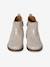 Boots enfant fille cuir élastiquées et zippées marine+or 10 - vertbaudet enfant 