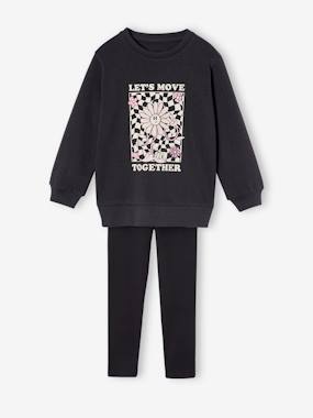 Ensemble Fille Cardigan + Robe Imprimée Fleurs - Tenue Complète Printemps/été - Coton Doux