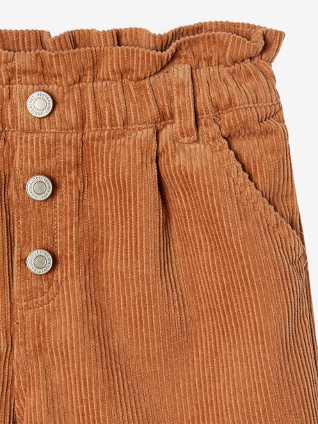 Short en velours forme paperbag fille bleu canard+cannelle+gris+mauve+vieux rose 6 - vertbaudet enfant 