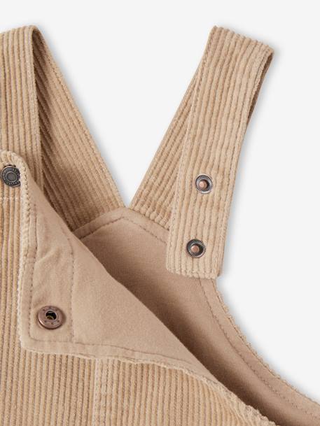 Salopette en velours côtelé bébé garçon taupe 3 - vertbaudet enfant 