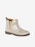 Boots enfant fille cuir élastiquées et zippées bordeaux+camel+marine+or+vert 16 - vertbaudet enfant 