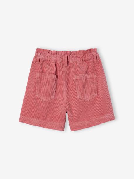 Short en velours forme paperbag fille bleu canard+cannelle+gris+mauve+vieux rose 16 - vertbaudet enfant 