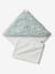 Cape de bain gaze de coton personnalisable + gant de toilette DANS LES BOIS vert sauge 8 - vertbaudet enfant 