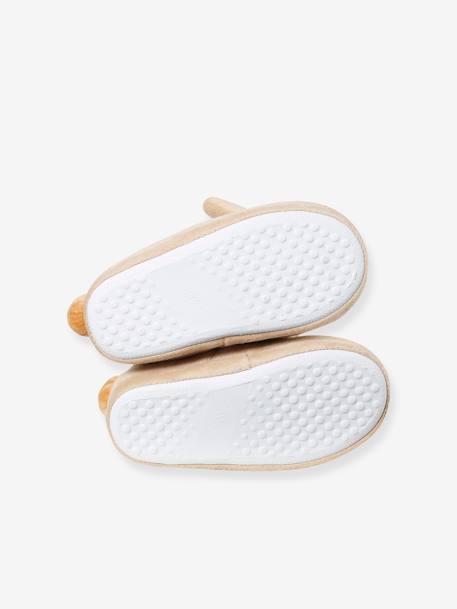 Chausson fille écru+rose pâle 11 - vertbaudet enfant 