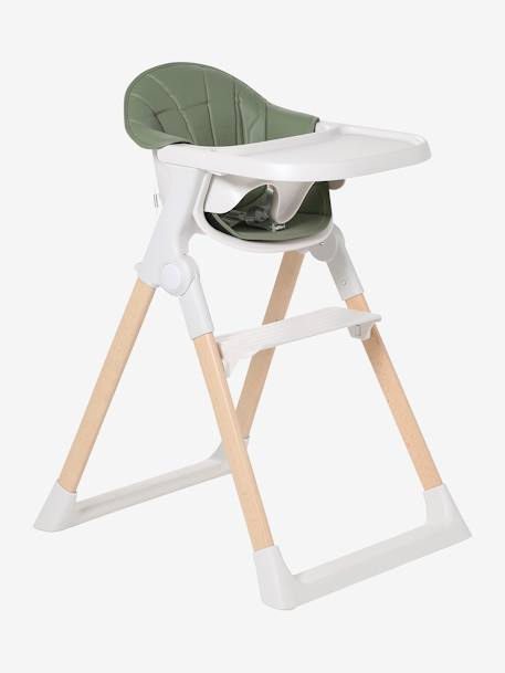 Chaise haute évolutive pliable CHILLSEAT vert sauge 1 - vertbaudet enfant 