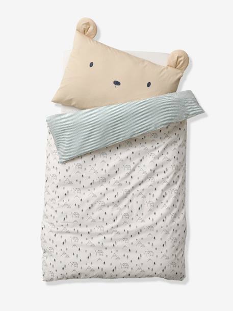 Housse de couette bébé HYGGE beige imprimé 2 - vertbaudet enfant 