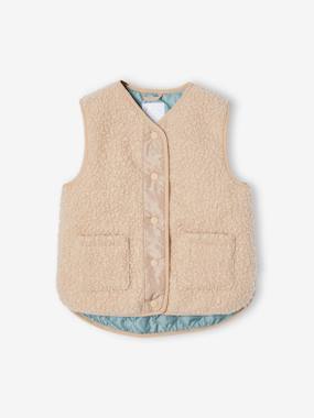Veste Sherpa Pour Fille - Chaud Et Doux - Col Montant, Fermeture Zippée Et Poches | Vêtement D'hiver Décontracté