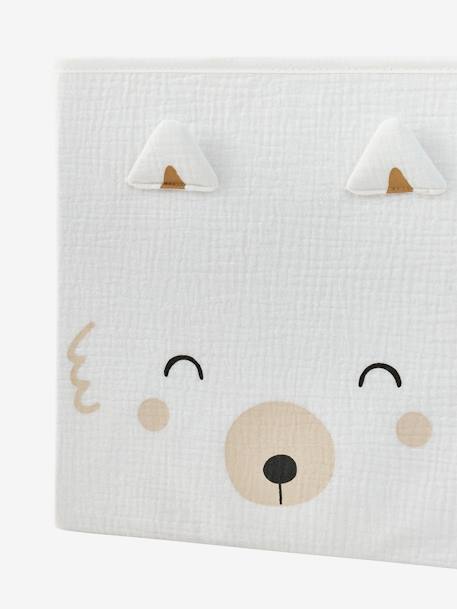 Lot de 3 bacs de rangement animaux DANS LES BOIS vert sauge 3 - vertbaudet enfant 