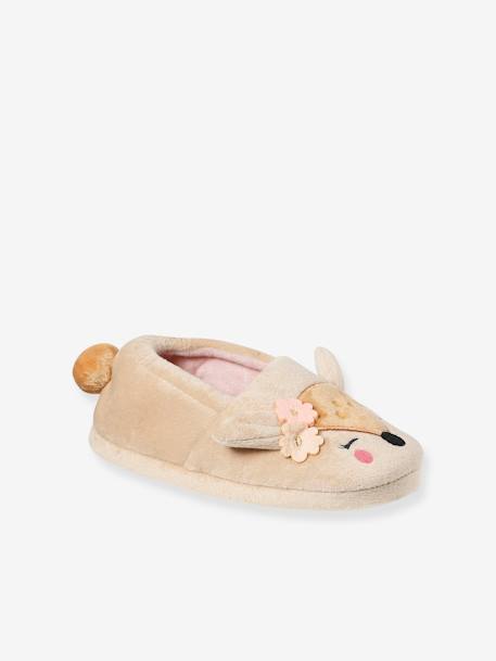 Chausson fille écru+rose pâle 7 - vertbaudet enfant 