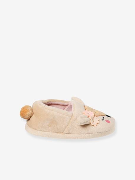 Chausson fille écru+rose pâle 9 - vertbaudet enfant 