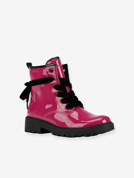 Bottines à lacets CASEY girl fuchsia 1 - vertbaudet enfant 